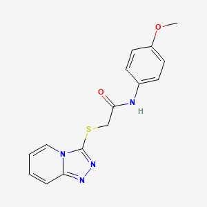 2-([1,2,4]triazolo[4,3-a]pyridin-3-ylthio)-N-(4-methoxyphenyl)acetamide