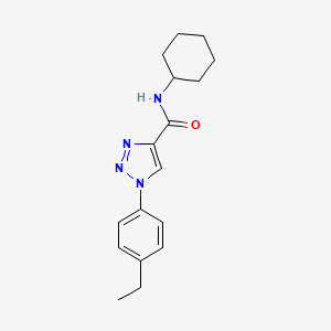 N-cyclohexyl-1-(4-ethylphenyl)-1H-1,2,3-triazole-4-carboxamide