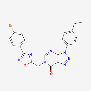 6-((3-(4-bromophenyl)-1,2,4-oxadiazol-5-yl)methyl)-3-(4-ethylphenyl)-3H-[1,2,3]triazolo[4,5-d]pyrimidin-7(6H)-one