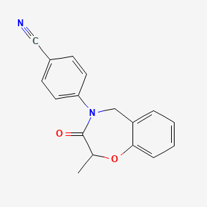 4-(2-methyl-3-oxo-2,3-dihydro-1,4-benzoxazepin-4(5H)-yl)benzonitrile