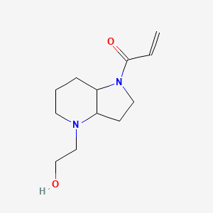 1-[4-(2-Hydroxyethyl)-3,3a,5,6,7,7a-hexahydro-2H-pyrrolo[3,2-b]pyridin-1-yl]prop-2-en-1-one