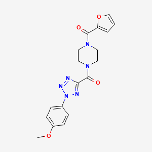 (4-(furan-2-carbonyl)piperazin-1-yl)(2-(4-methoxyphenyl)-2H-tetrazol-5-yl)methanone