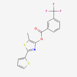 5-Methyl-2-(2-thienyl)-1,3-thiazol-4-yl 3-(trifluoromethyl)benzenecarboxylate