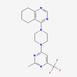 4-(4-(2-Methyl-6-(trifluoromethyl)pyrimidin-4-yl)piperazin-1-yl)-5,6,7,8-tetrahydroquinazoline