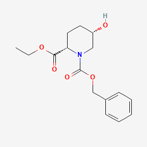 (2S*,5S*)-1-benzyl 2-ethyl 5-hydroxypiperidine-1,2-dicarboxylate
