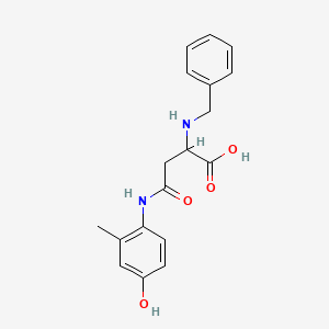 2-(Benzylamino)-4-((4-hydroxy-2-methylphenyl)amino)-4-oxobutanoic acid