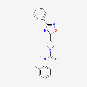 3-(3-phenyl-1,2,4-oxadiazol-5-yl)-N-(o-tolyl)azetidine-1-carboxamide