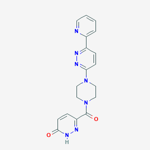 6-(4-(6-(pyridin-2-yl)pyridazin-3-yl)piperazine-1-carbonyl)pyridazin-3(2H)-one