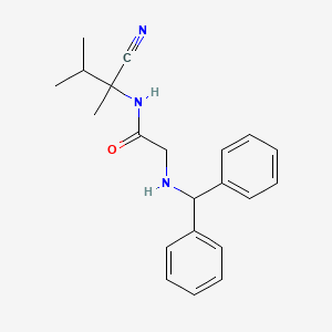 molecular formula C21H25N3O B2615523 N-(1-cyano-1,2-dimethylpropyl)-2-[(diphenylmethyl)amino]acetamide CAS No. 1311838-55-7