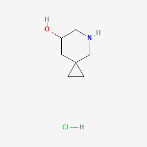 molecular formula C7H14ClNO B2615601 5-Azaspiro[2.5]octan-7-ol hydrochloride CAS No. 2248351-69-9