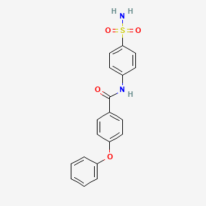 molecular formula C19H16N2O4S B2615783 4-phenoxy-N-(4-sulfamoylphenyl)benzamide 