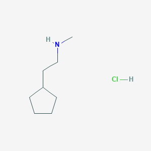 molecular formula C8H18ClN B2615785 N-Methyl cyclopentaneethanamine HCl CAS No. 854413-64-2