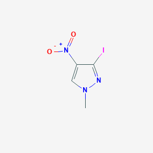 B2615839 3-iodo-1-methyl-4-nitro-1H-pyrazole CAS No. 186298-52-2