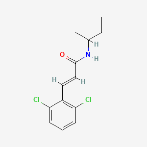 B2615906 (2E)-N-(butan-2-yl)-3-(2,6-dichlorophenyl)prop-2-enamide CAS No. 547697-08-5