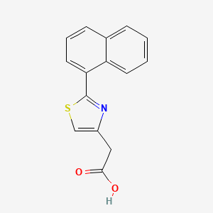 2-[2-(Naphthalen-1-yl)-1,3-thiazol-4-yl]acetic acid