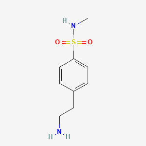 molecular formula C9H14N2O2S B2615939 4-(2-aminoethyl)-N-methylbenzenesulfonamide CAS No. 223253-76-7