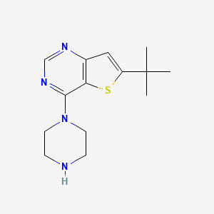 6-t-Butyl-4-piperazinothieno[3,2-d]pyrimidine
