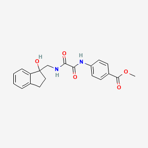 molecular formula C20H20N2O5 B2615945 methyl 4-({[(1-hydroxy-2,3-dihydro-1H-inden-1-yl)methyl]carbamoyl}formamido)benzoate CAS No. 1351614-16-8