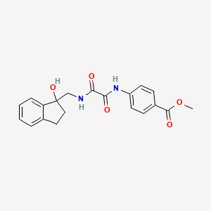 methyl 4-(2-(((1-hydroxy-2,3-dihydro-1H-inden-1-yl)methyl)amino)-2-oxoacetamido)benzoate