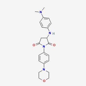 3-((4-(Dimethylamino)phenyl)amino)-1-(4-morpholinophenyl)pyrrolidine-2,5-dione