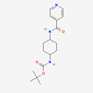 tert-Butyl (1R*,4R*)-4-(isonicotinamido)cyclohexylcarbamate