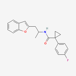 N-(1-(benzofuran-2-yl)propan-2-yl)-1-(4-fluorophenyl)cyclopropanecarboxamide