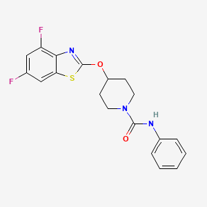 4-((4,6-difluorobenzo[d]thiazol-2-yl)oxy)-N-phenylpiperidine-1-carboxamide