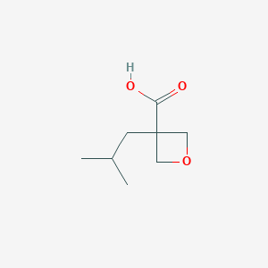 3-(2-Methylpropyl)oxetane-3-carboxylic acid