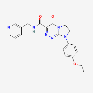 molecular formula C20H20N6O3 B2616009 8-(4-ethoxyphenyl)-4-oxo-N-(pyridin-3-ylmethyl)-4,6,7,8-tetrahydroimidazo[2,1-c][1,2,4]triazine-3-carboxamide CAS No. 946361-68-8