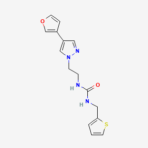 1-(2-(4-(furan-3-yl)-1H-pyrazol-1-yl)ethyl)-3-(thiophen-2-ylmethyl)urea