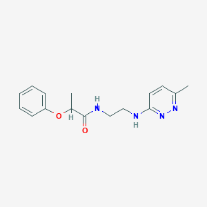 N-(2-((6-methylpyridazin-3-yl)amino)ethyl)-2-phenoxypropanamide