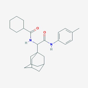 2-adamantanyl-2-(cyclohexylcarbonylamino)-N-(4-methylphenyl)acetamide