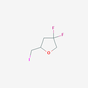 4,4-Difluoro-2-(iodomethyl)oxolane