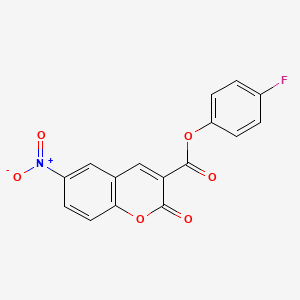 4-fluorophenyl 6-nitro-2-oxo-2H-chromene-3-carboxylate