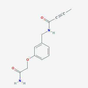 N-[[3-(2-Amino-2-oxoethoxy)phenyl]methyl]but-2-ynamide