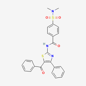 N-(5-benzoyl-4-phenyl-1,3-thiazol-2-yl)-4-(dimethylsulfamoyl)benzamide