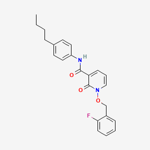 N-(4-butylphenyl)-1-[(2-fluorophenyl)methoxy]-2-oxopyridine-3-carboxamide