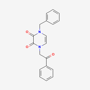 1-Benzyl-4-phenacylpyrazine-2,3-dione