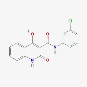 N-(3-chlorophenyl)-4-hydroxy-2-oxo-1,2-dihydroquinoline-3-carboxamide