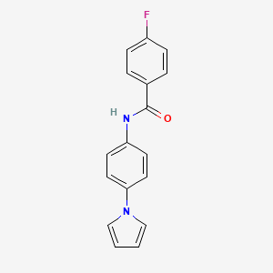 4-fluoro-N-[4-(1H-pyrrol-1-yl)phenyl]benzenecarboxamide
