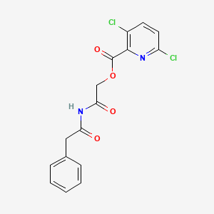 2-Oxo-2-(2-phenylacetamido)ethyl 3,6-dichloropyridine-2-carboxylate