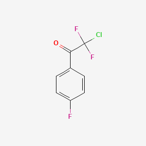 molecular formula C8H4ClF3O B2616080 2-Chloro-2,2-difluoro-1-(4-fluorophenyl)ethanone CAS No. 1321028-35-6