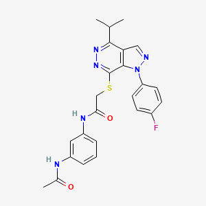 N-(3-acetamidophenyl)-2-((1-(4-fluorophenyl)-4-isopropyl-1H-pyrazolo[3,4-d]pyridazin-7-yl)thio)acetamide