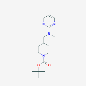 molecular formula C17H28N4O2 B2616114 Tert-butyl 4-[[methyl-(5-methylpyrimidin-2-yl)amino]methyl]piperidine-1-carboxylate CAS No. 2380172-29-0