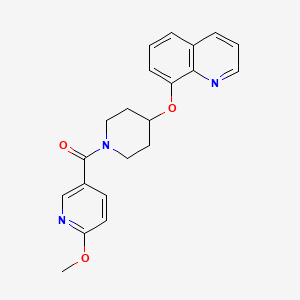 (6-Methoxypyridin-3-yl)(4-(quinolin-8-yloxy)piperidin-1-yl)methanone