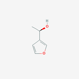 molecular formula C6H8O2 B2616169 (1R)-1-(furan-3-yl)ethan-1-ol CAS No. 1344950-02-2