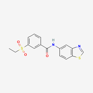 B2616180 N-(benzo[d]thiazol-5-yl)-3-(ethylsulfonyl)benzamide CAS No. 941966-39-8