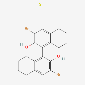 molecular formula C20H20Br2O2S B2616233 (R)-3,3'-Dibromo-5,5',6,6',7,7',8,8'-octahydro-[1,1'-binaphthalene]-2,2'-diol CAS No. 765278-73-7