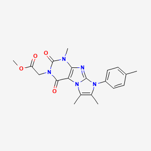 methyl 2-(1,6,7-trimethyl-2,4-dioxo-8-(p-tolyl)-1H-imidazo[2,1-f]purin-3(2H,4H,8H)-yl)acetate