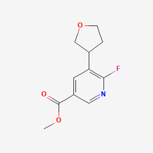 Methyl 6-fluoro-5-(tetrahydrofuran-3-yl)nicotinate